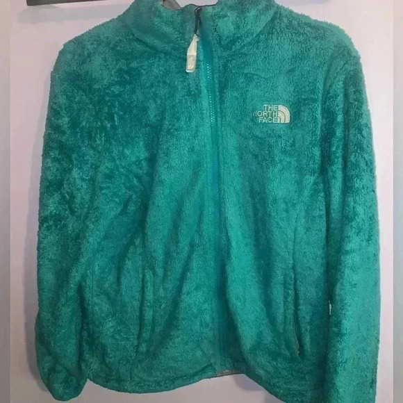 The North Face Women’s Blue Green Medium Zip Up Polyester Jacket - Picture 1 of 4
